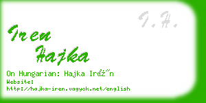 iren hajka business card